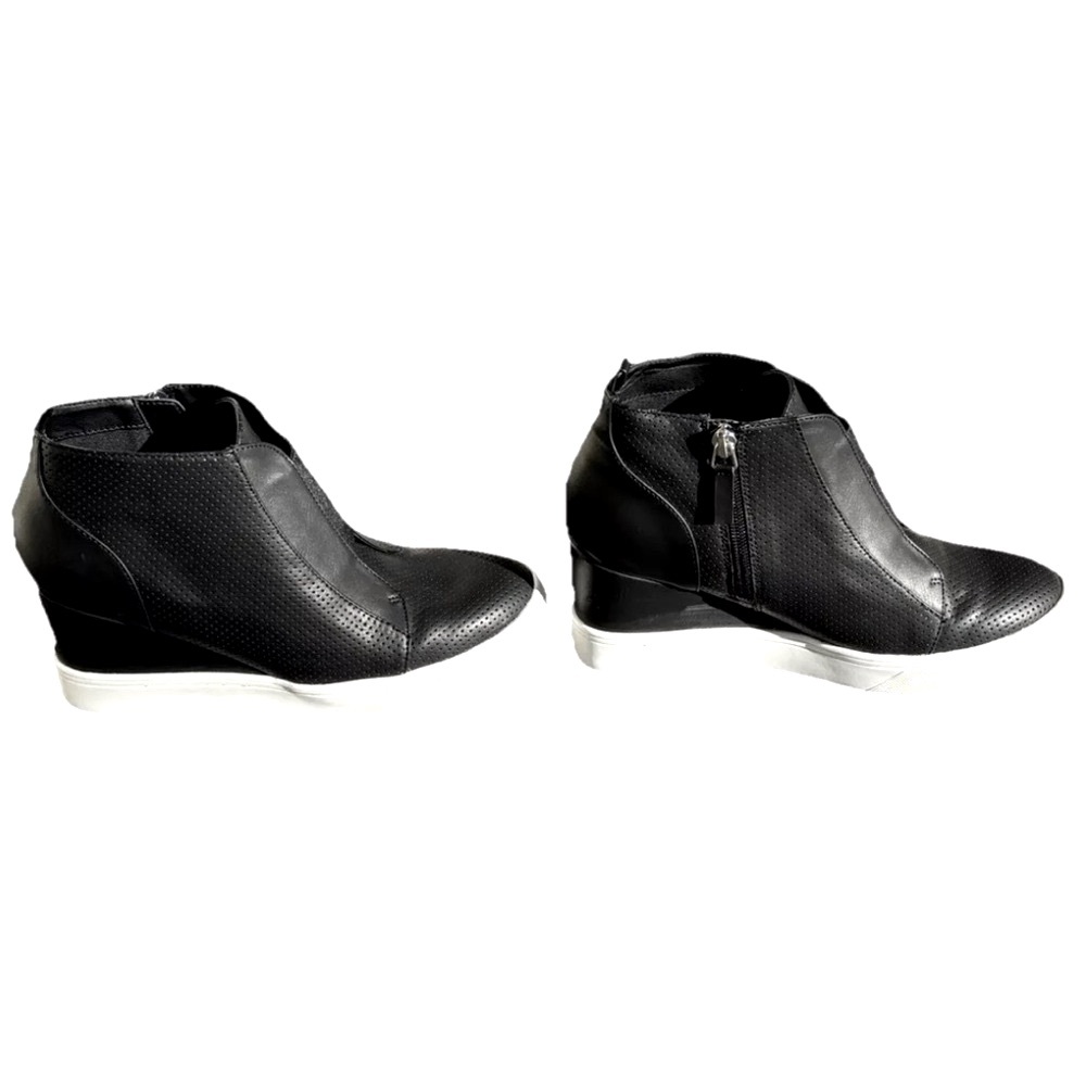 Corpcore MIA Women 7.5 Y2K Black Wedge Classic dress boot comfort of sneaker 90s